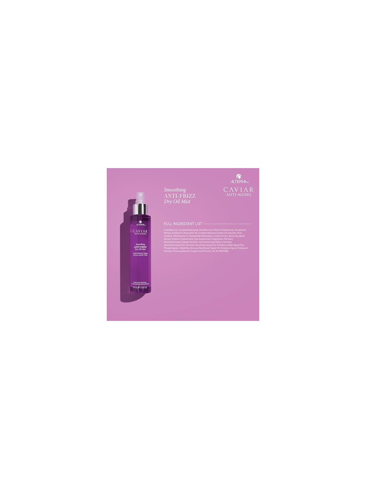 Alterna CAVIAR LISSANTE ANTI FRIZZ nebbia dolio secco 147ml unisex