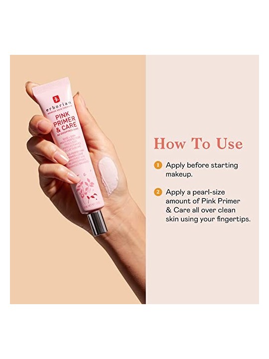 Erborian Pink Primer & Care Radiance Foundation 45ml