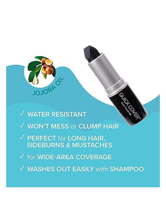 Kiss My Face Stick per ritocco capelli grigi Quick Cover 6 g donna Black