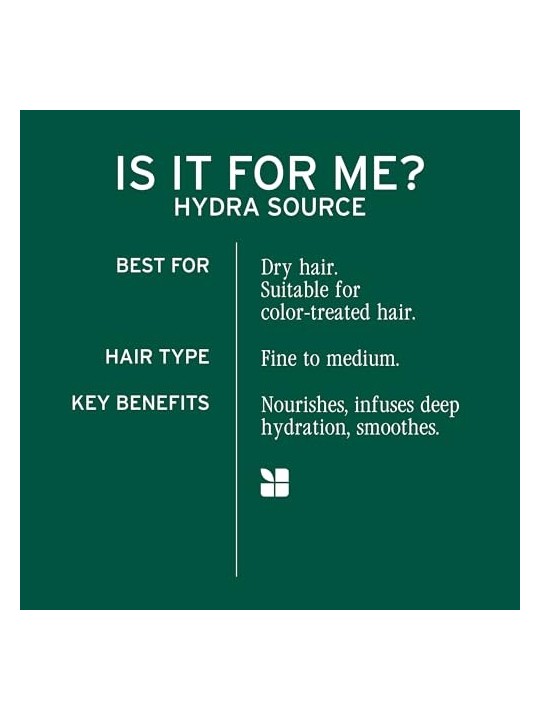 Biolage Matrix Hydra Source Pack Trattamento Profondo Maschera per Capelli Secchi Donna 100ml: idratazione intensa per capelli s