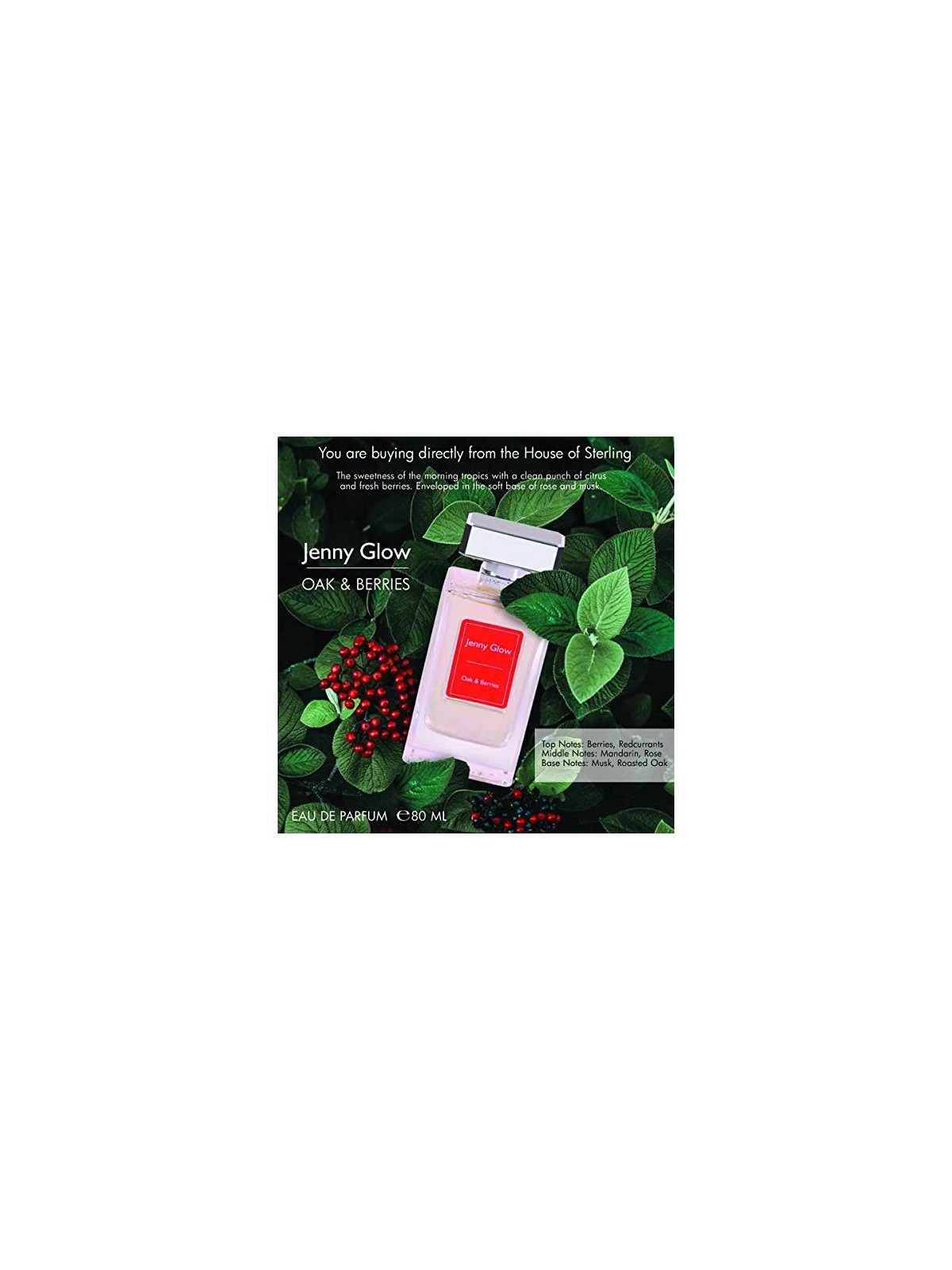 Jenny Glow Oak and Berries Eau De Parfum 80ml unisex