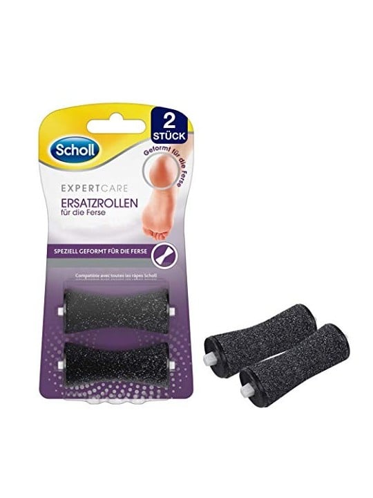 Scholl Velvet Smooth 2 pezzi Testina rotativa per talloni screpolati donna