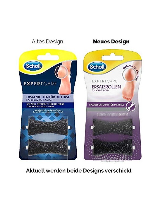 Scholl Velvet Smooth 2 pezzi Testina rotativa per talloni screpolati donna