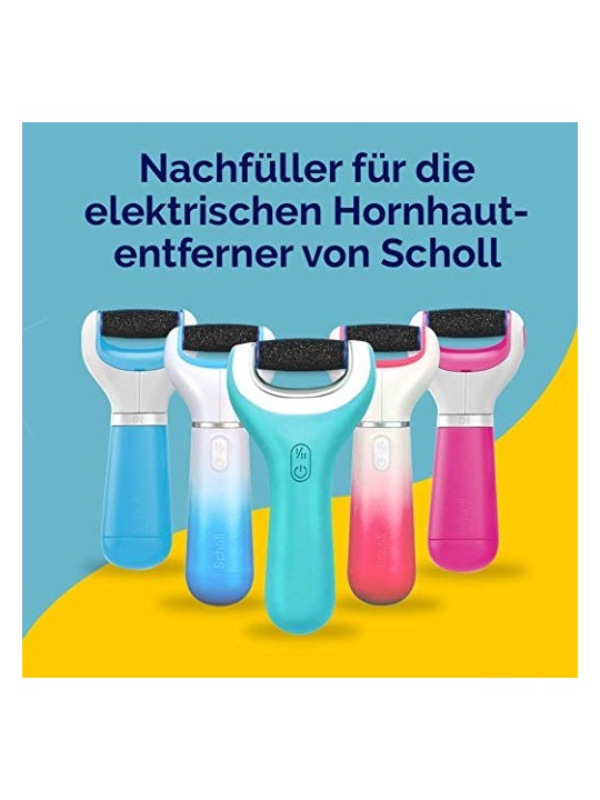 Scholl Velvet Smooth 2 pezzi Testina rotativa per talloni screpolati donna