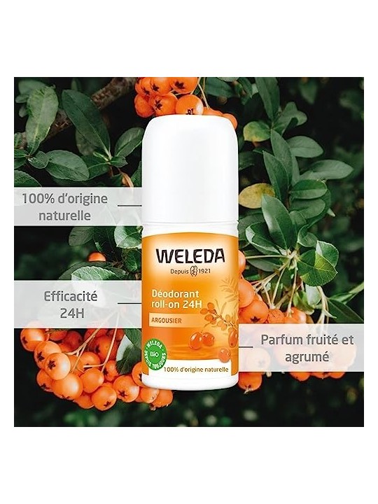 Weleda Sea Buckthorn 24H Roll-On Deodorant unisex 50ml