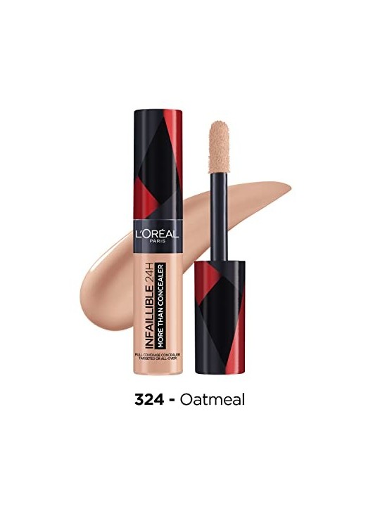 LOrï¿½ï¿½al Infailliable More Than Concealer Correttore correttore completo 11 ml donna 324 Oatmeal
