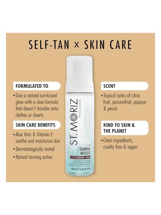 St Moriz FORMULA PRO Mousse Abbronzante Medio Scuro 200ml Unisex