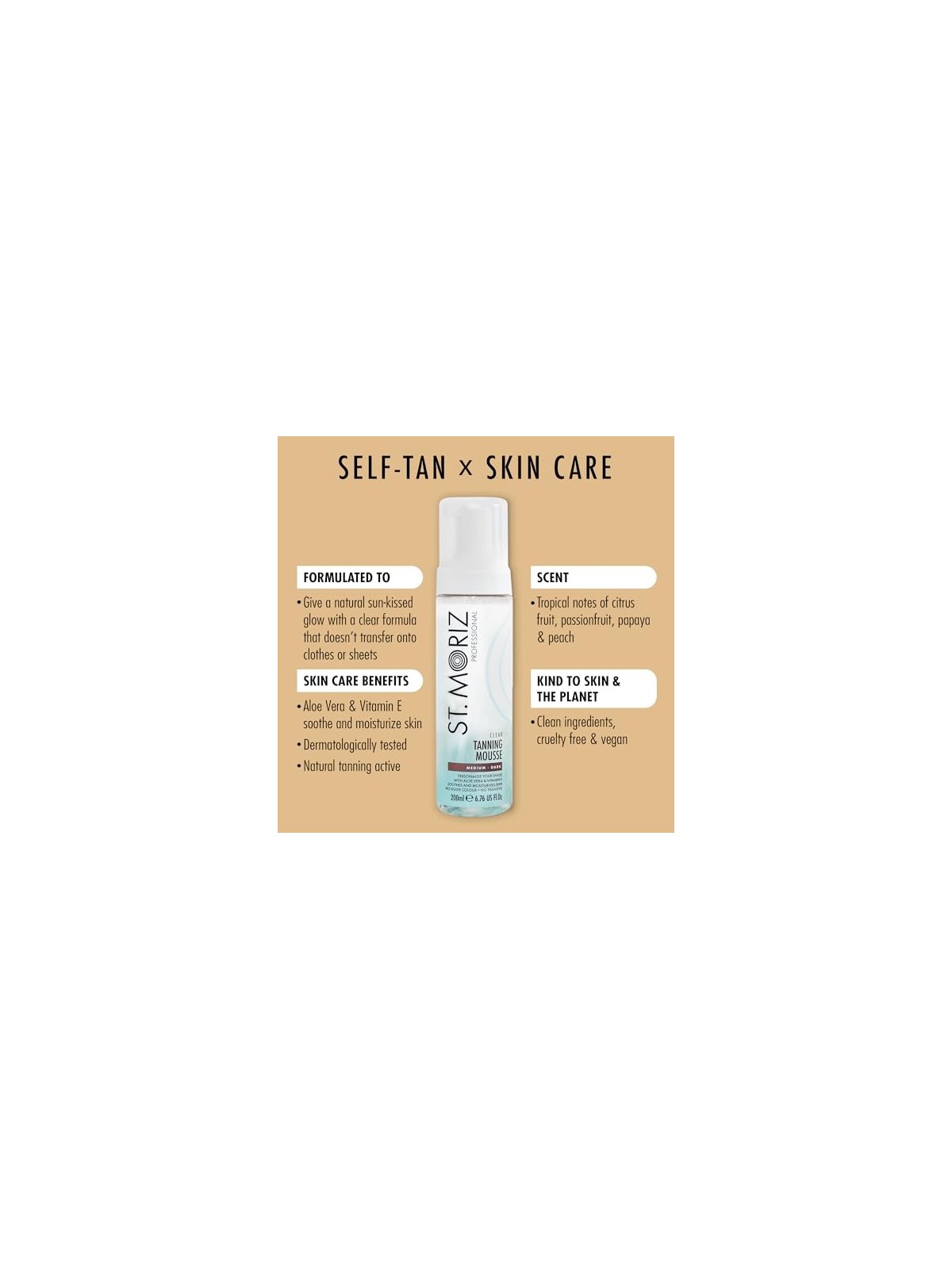 St Moriz FORMULA PRO Mousse Abbronzante Medio Scuro 200ml Unisex