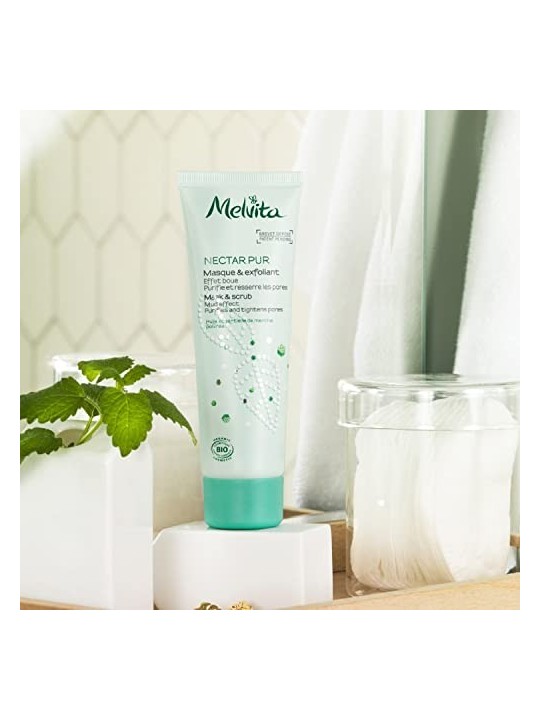 Melvita NECTAR PURO exfoliante y mascarilla purificante 75ml