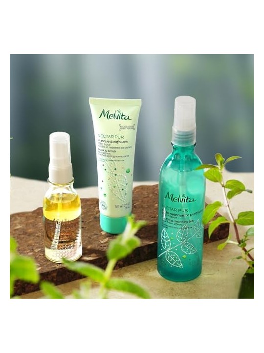 Melvita NECTAR PURO exfoliante y mascarilla purificante 75ml