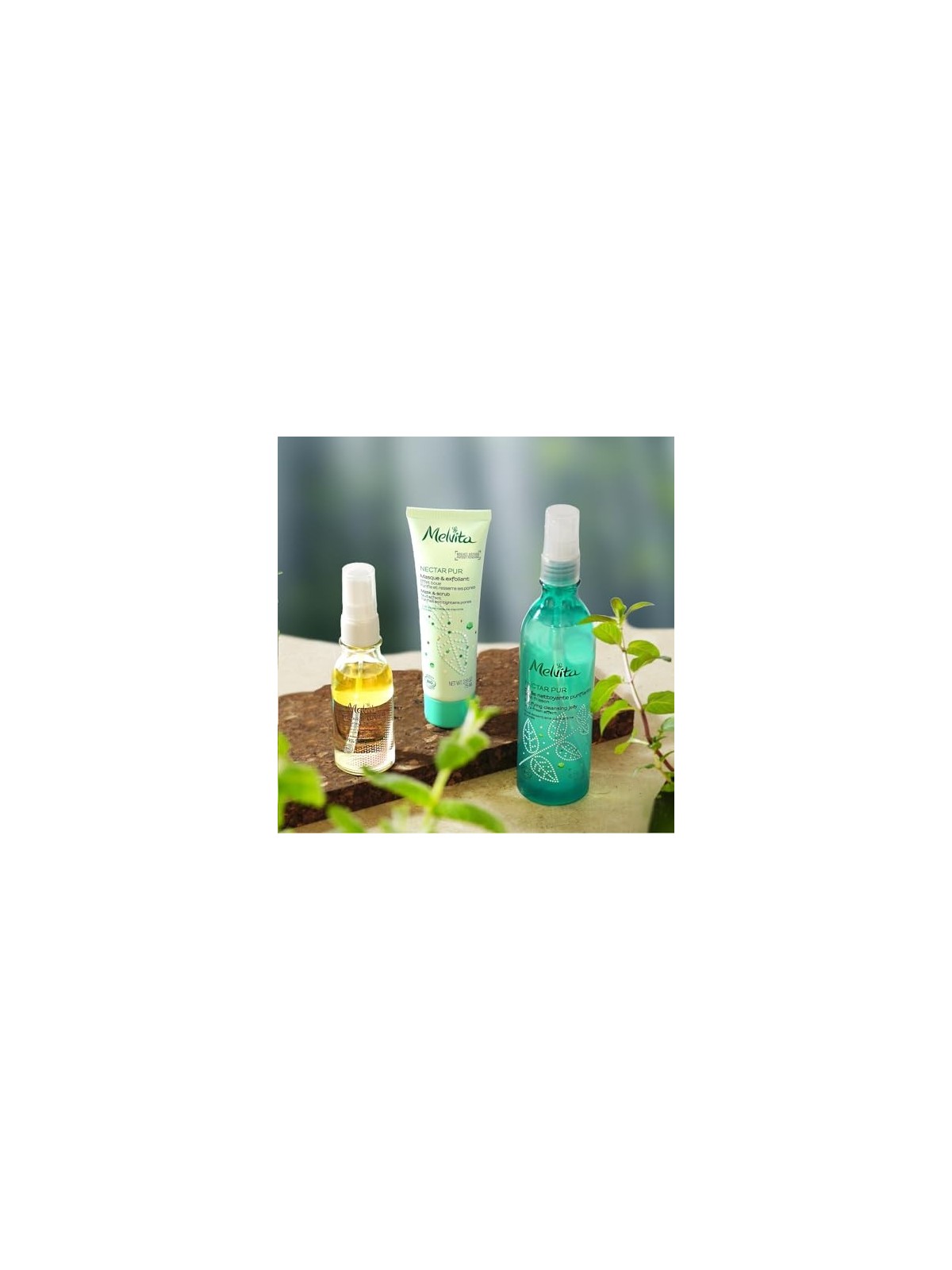 Melvita NECTAR PURO exfoliante y mascarilla purificante 75ml