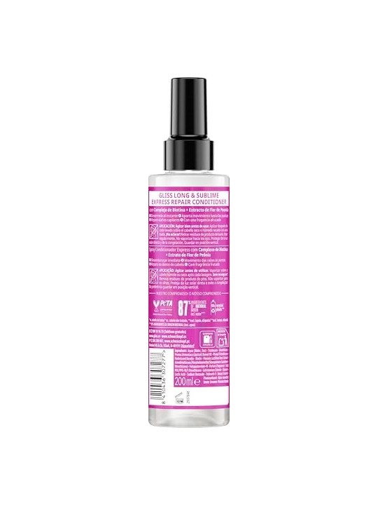 Schwarzkopf Mass Market GLISS LONG e SUBLIME balsamo express 200ml