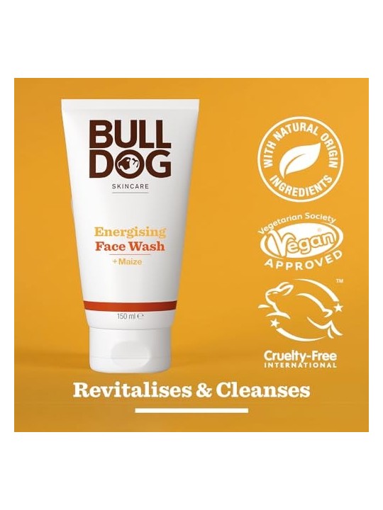 Bulldog Energizzante Face Wash Gel detergente uomo 150ml