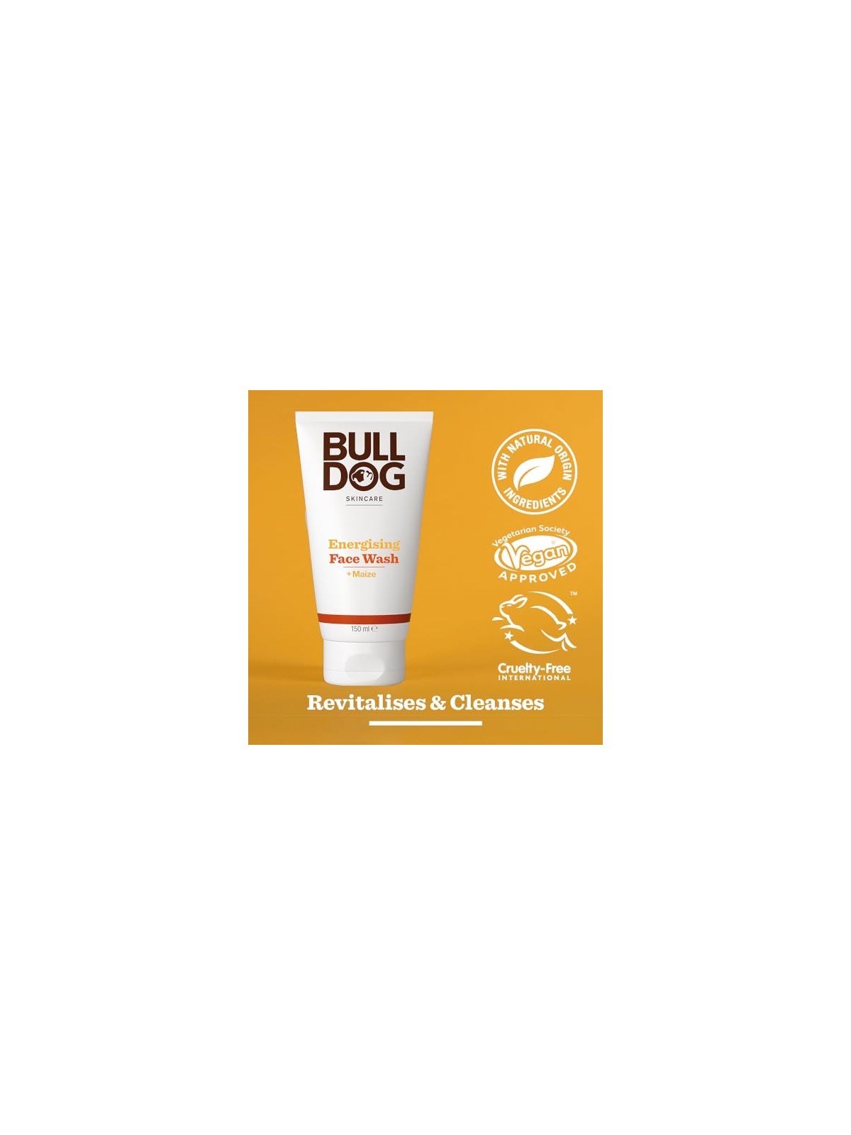 Bulldog Energizzante Face Wash Gel detergente uomo 150ml