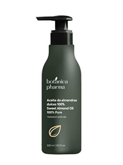 BOTANICAPHARMA Olio di mandorle puro per viso corpo e capelli pompetta da 500ml