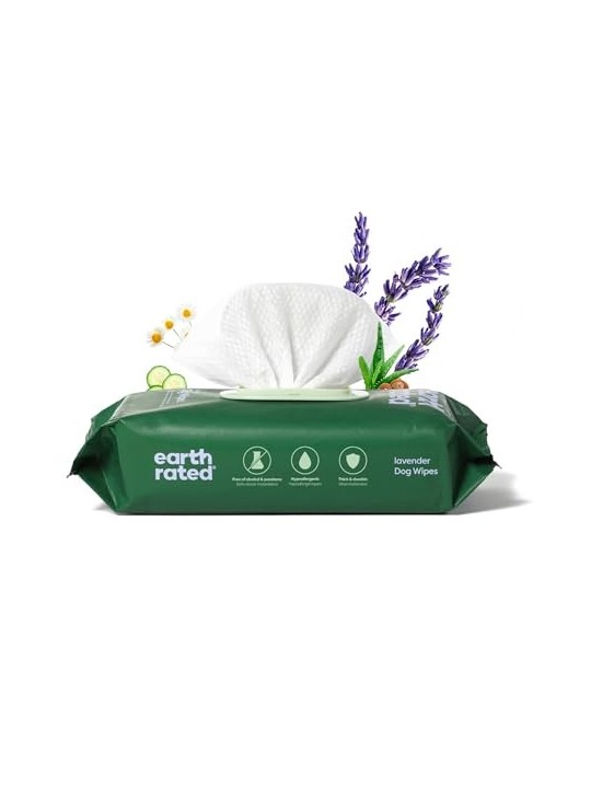 Earth Rated PET WIPES bio lavanda 100 unit