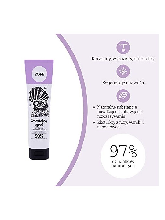 YOPE Balsamo naturale per capelli Oriental Garden 170ml