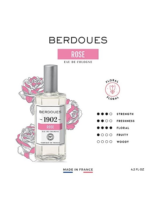 Berdoues 1902 Rosa Acqua di Colonia 125ml donna