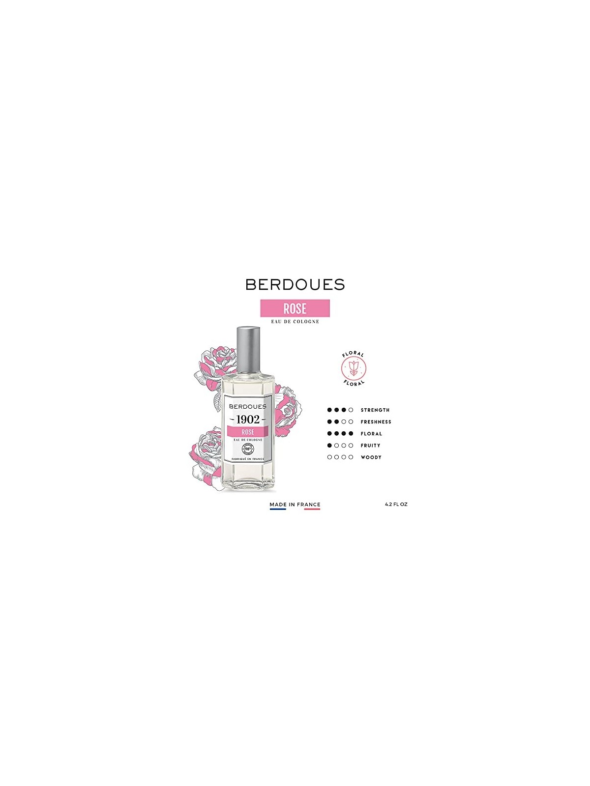 Berdoues 1902 Rosa Acqua di Colonia 125ml donna