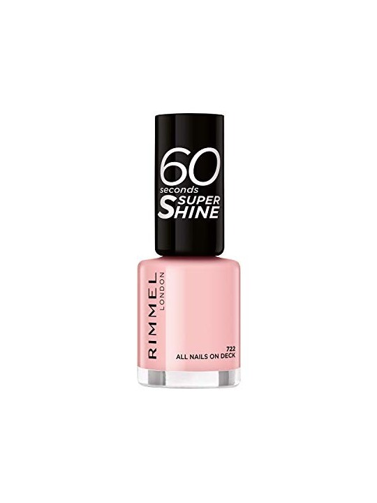 Rimmel 60 Secondi Super Shine Smalto per unghie 8 ml donna 722 All Nails On Deck