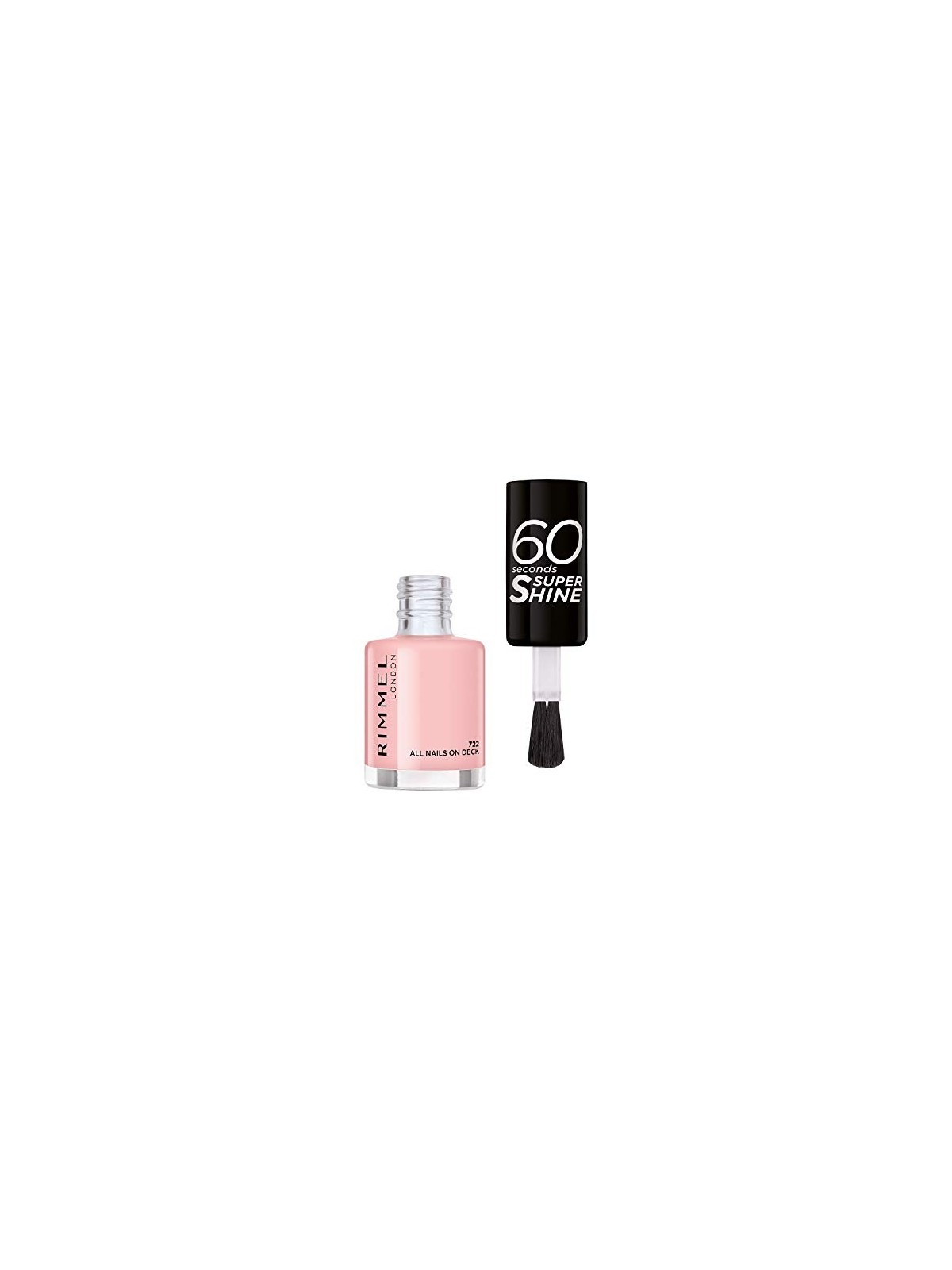 Rimmel 60 Secondi Super Shine Smalto per unghie 8 ml donna 722 All Nails On Deck