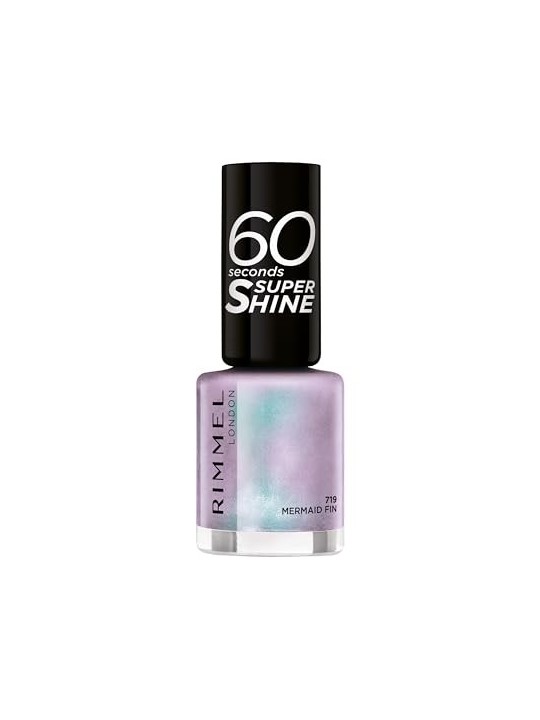 Rimmel 60 Seconds Super Shine Smalto per Unghie 8 ml 719 Pinna Sirena