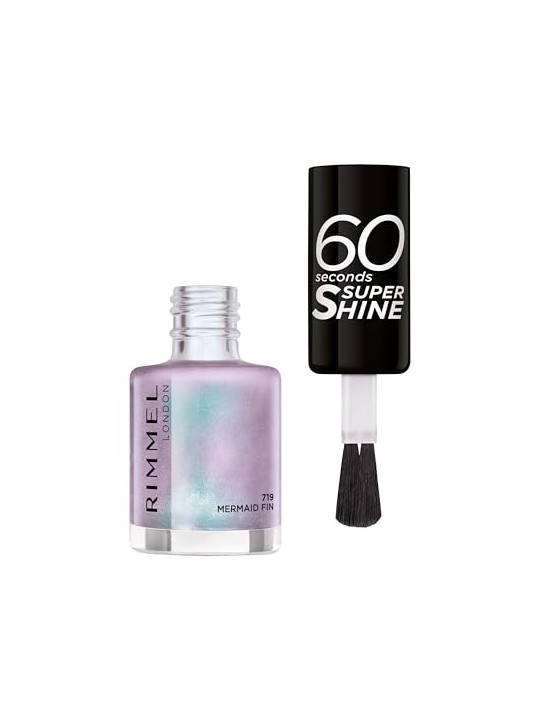 Rimmel 60 Seconds Super Shine Smalto per Unghie 8 ml 719 Pinna Sirena