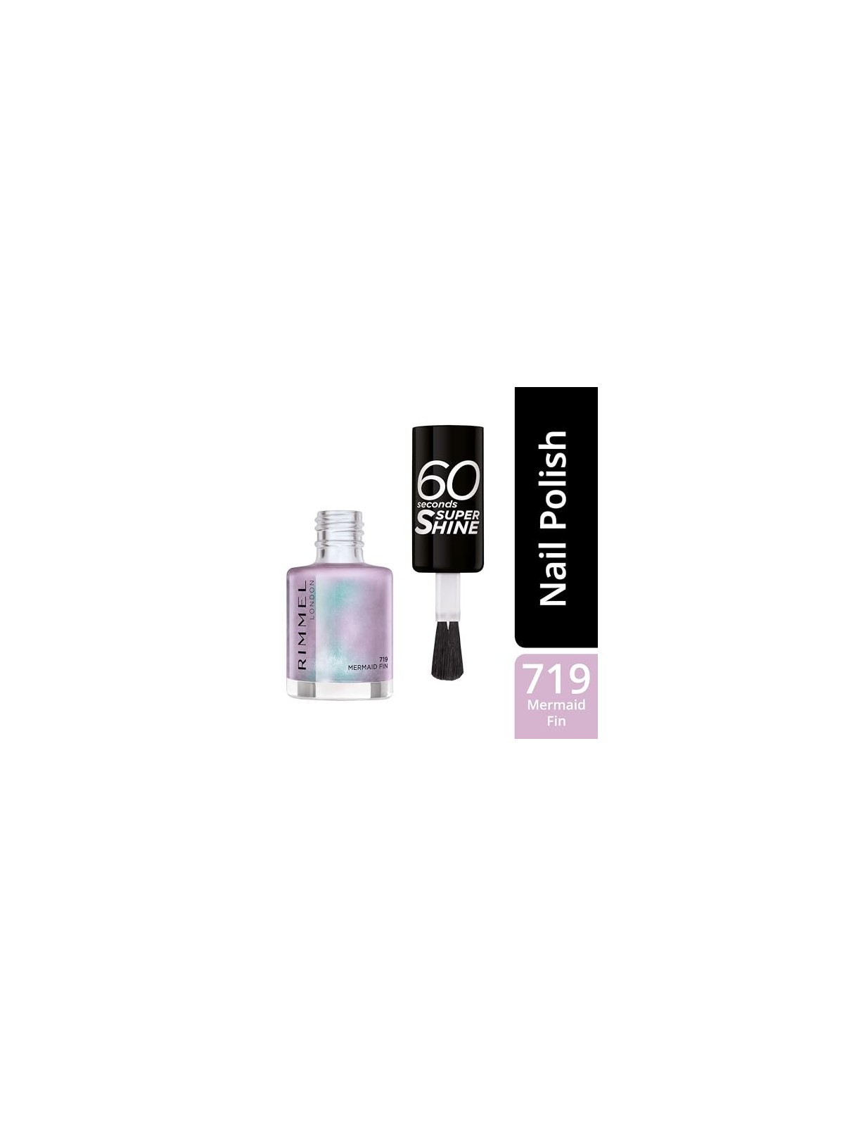 Rimmel 60 Seconds Super Shine Smalto per Unghie 8 ml 719 Pinna Sirena