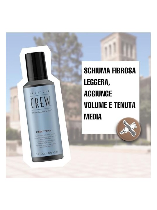 Schiuma modellante American Crew Fiber uomo 200ml