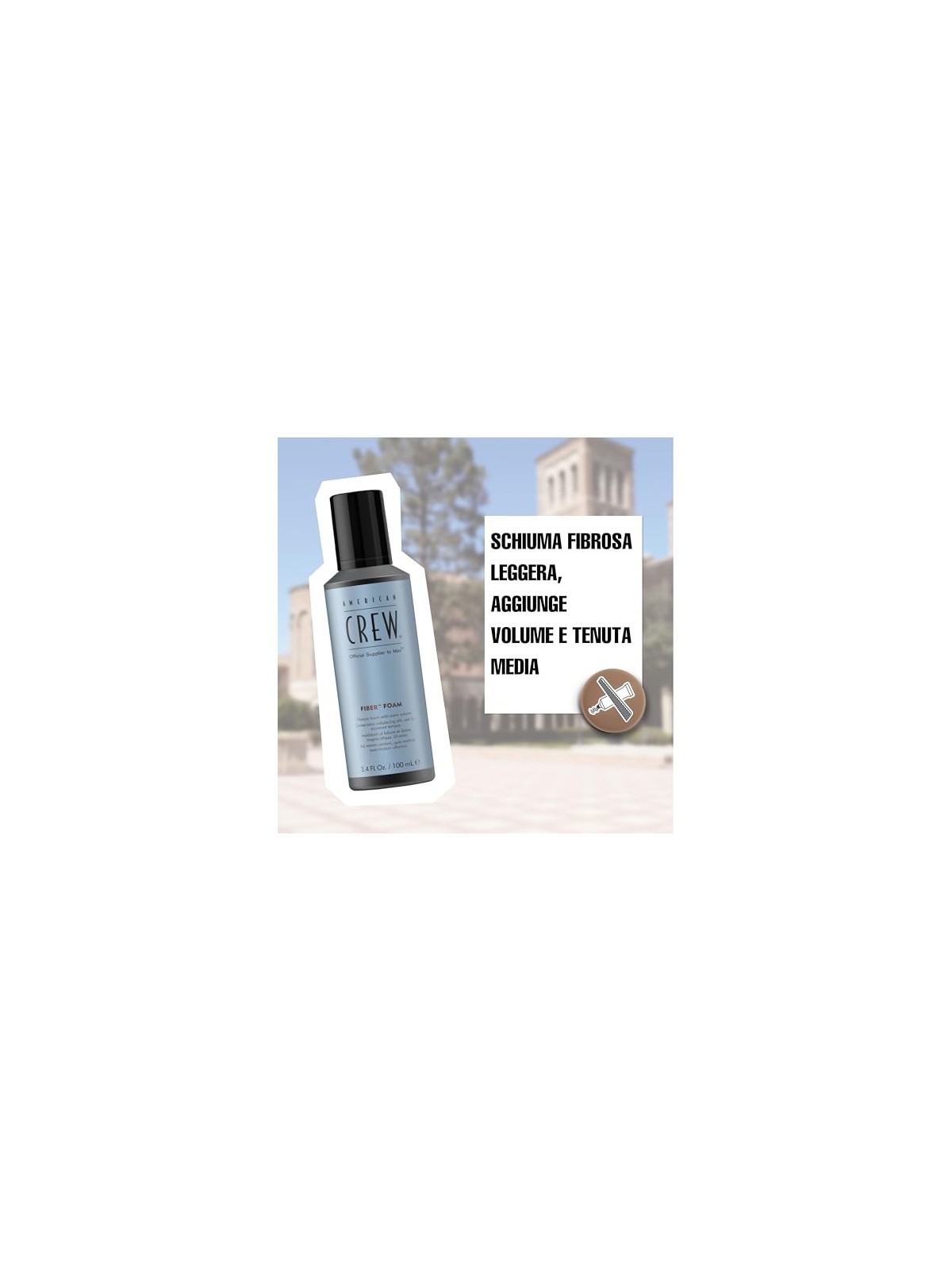 Schiuma modellante American Crew Fiber uomo 200ml