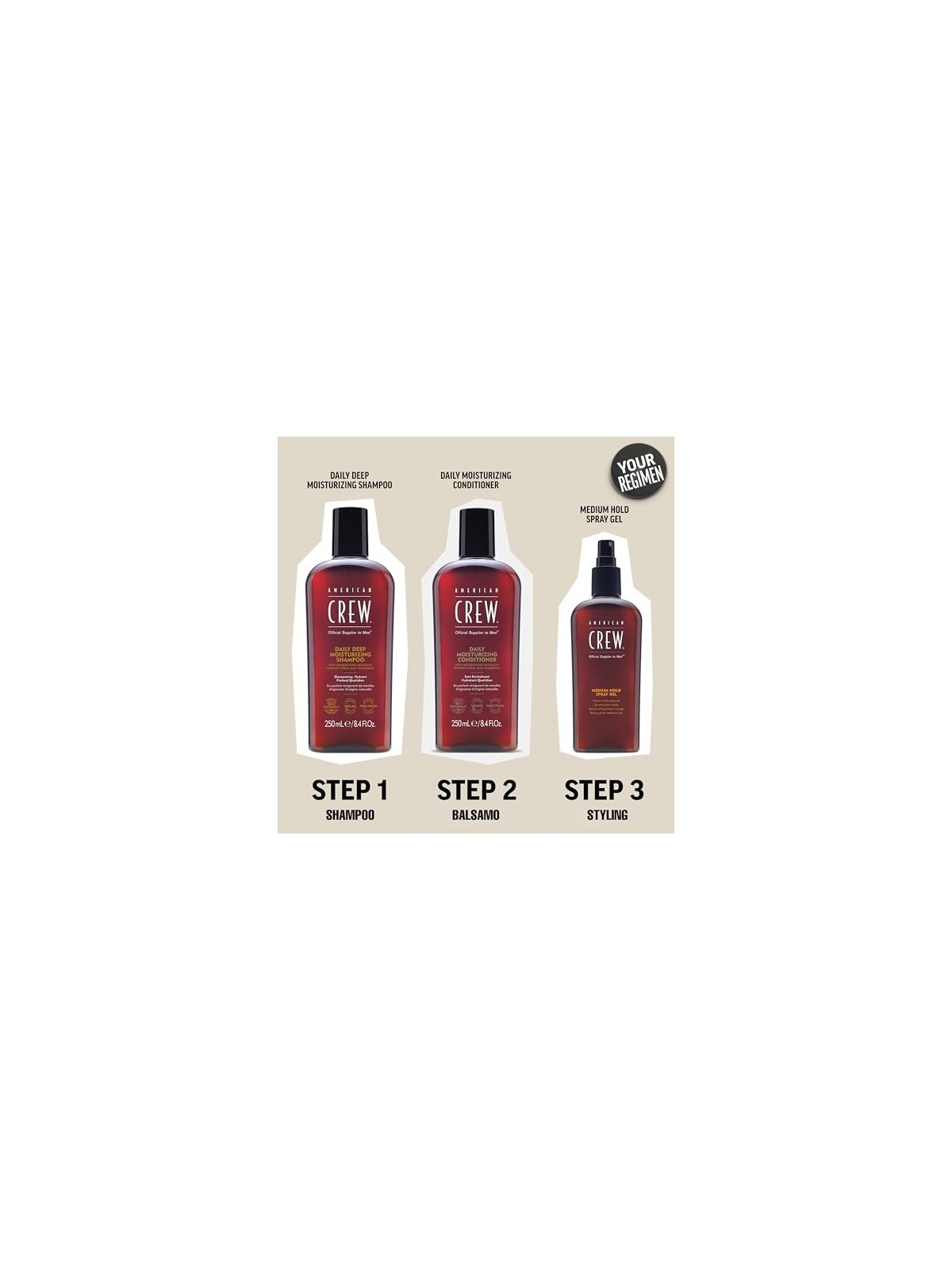 Schiuma modellante American Crew Fiber uomo 200ml