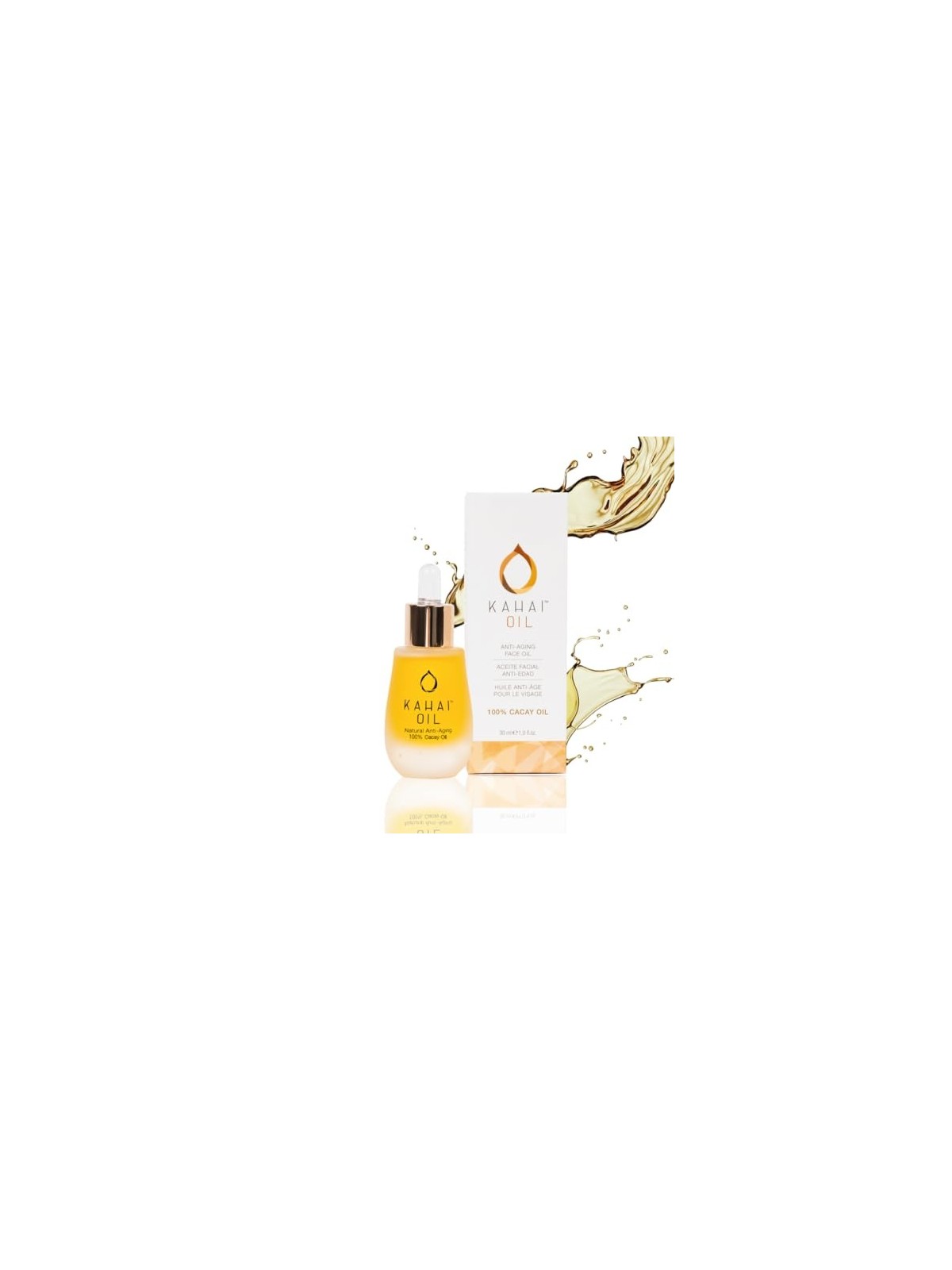 Olio per il Viso Kahai Oil 100 naturale antiinvecchiamento 30ml donna