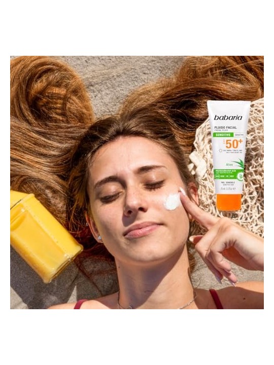 Babaria SOLAR ADN SENSITIVE crema solare viso SPF50 75ml unisex