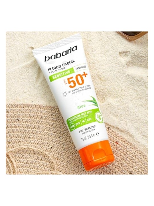 Babaria SOLAR ADN SENSITIVE crema solare viso SPF50 75ml unisex