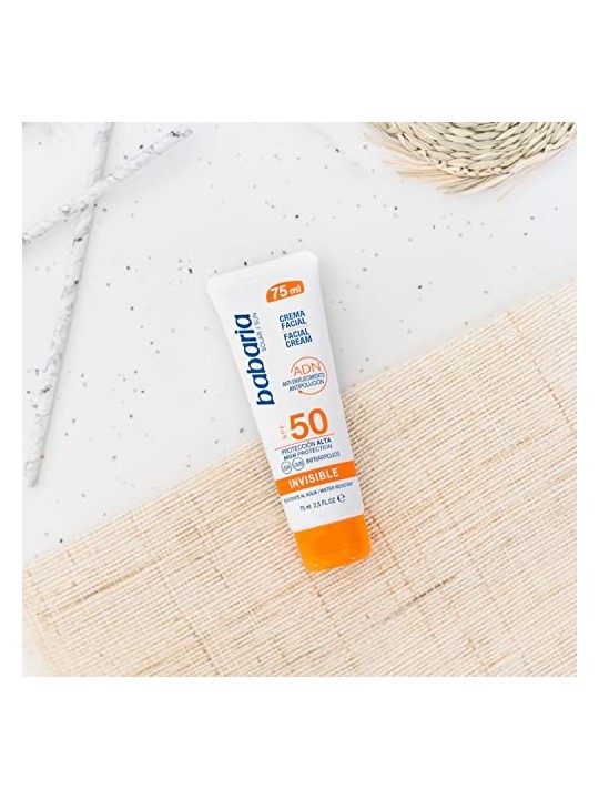 Babaria crema solare spf50 invisibile 75ml donna