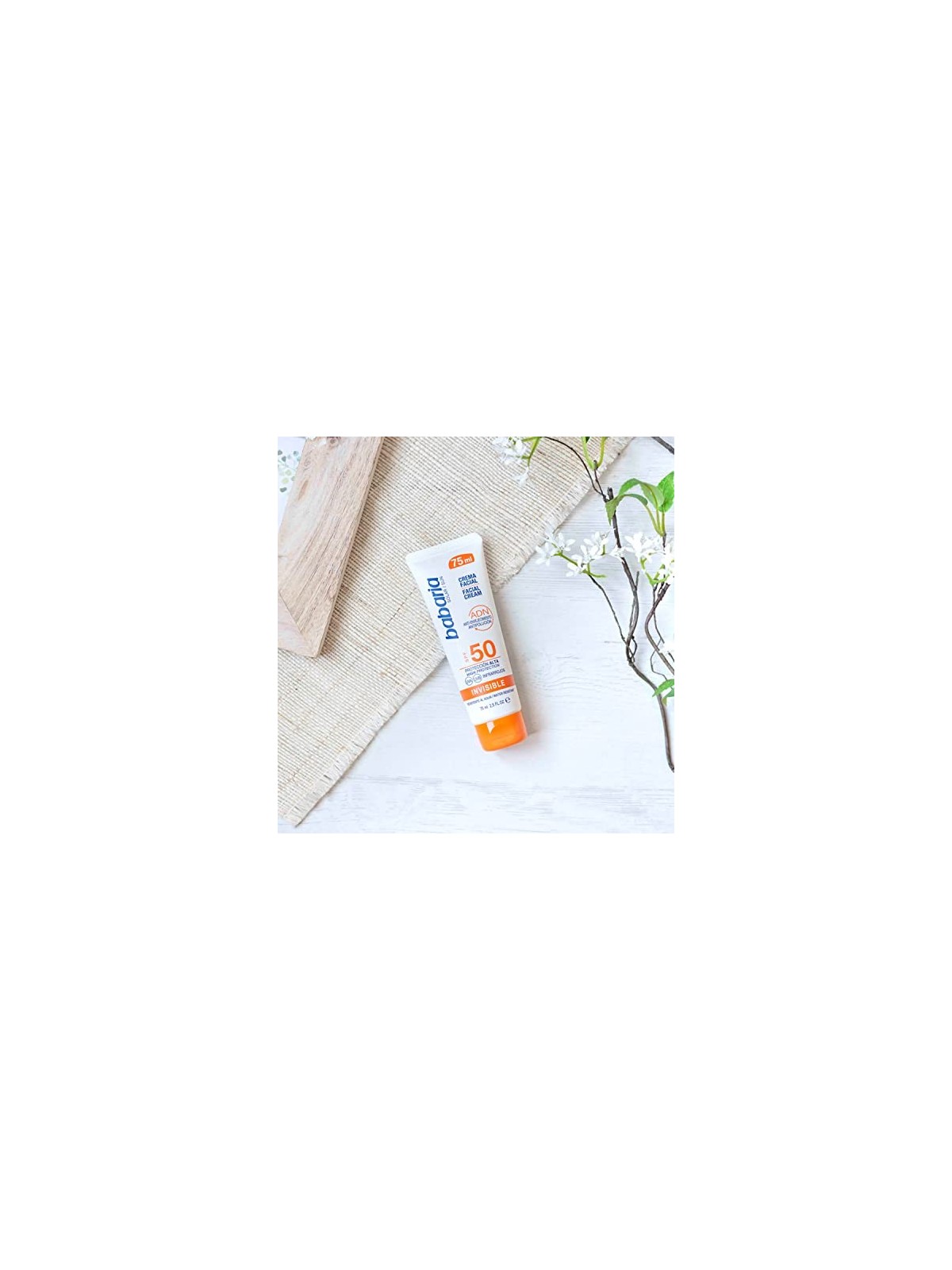 Babaria crema solare spf50 invisibile 75ml donna