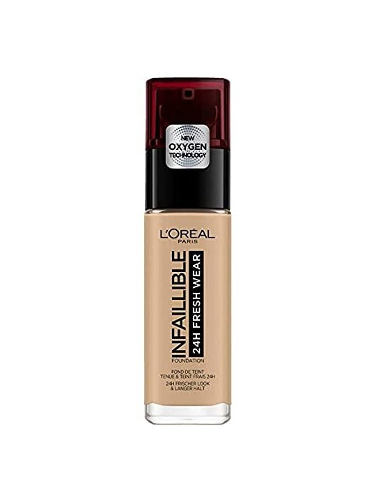 L'Oréal Paris Fondotinta Infallible 32H Fresh Wear SPF 25 30ml - Trucco 32 ore - Tonalità: 140 Cool Rose donna L'Oréal Paris www
