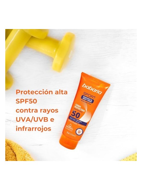 Babaria sport crema spf50 75ml per donna