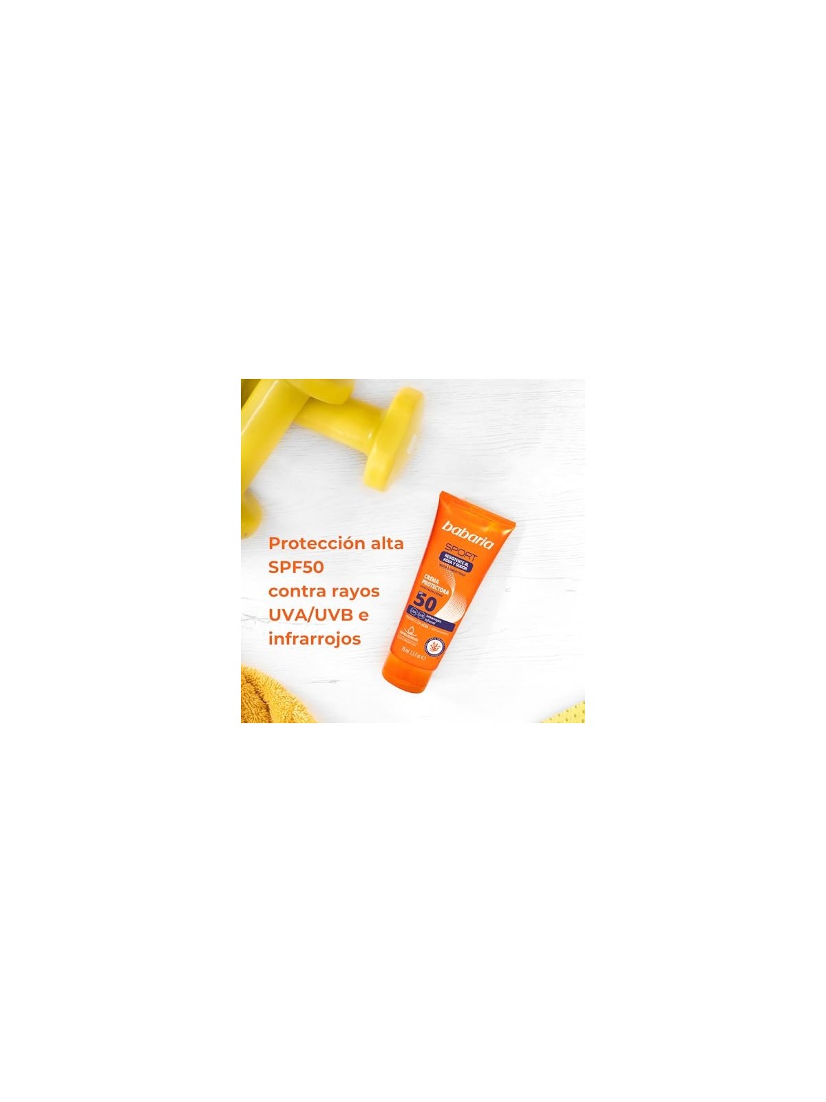 Babaria sport crema spf50 75ml per donna