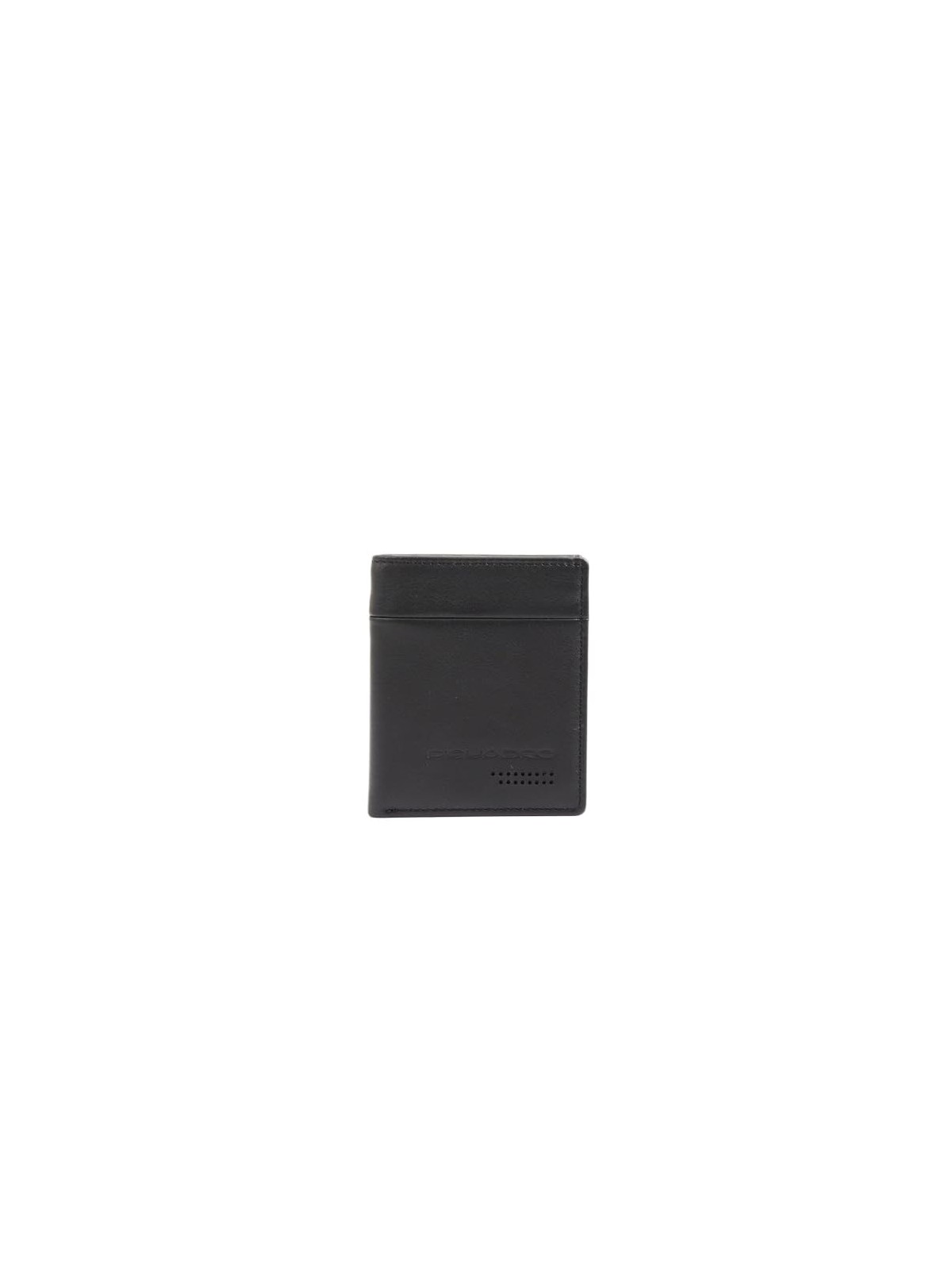 Piquadro Portafoglio Urbano in Pelle Porta Carte di Credito Nero Uomo
