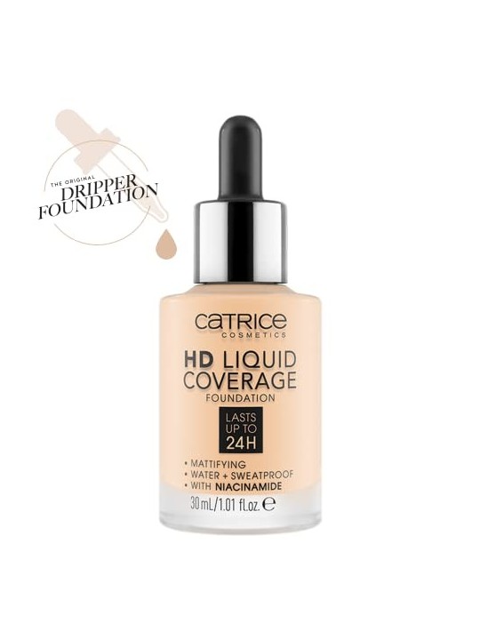 Catrice Liquid Make-Up HD Liquid Coverage 30 ml 002 Beige Porcellana