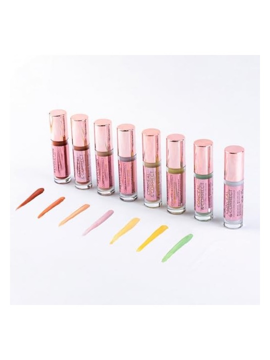 Makeup Revolution Conceal Correct Correttore Liquido Correttivo Lavanda 4 g donna