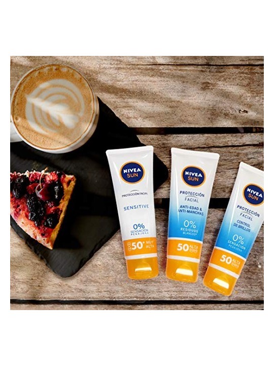 Nivea SUN FACIAL Sensibile SPF50 50ml Unisex