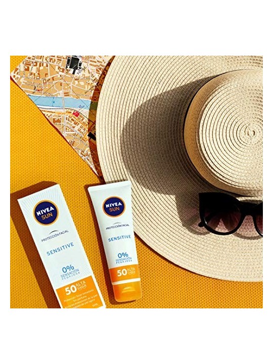 Nivea SUN FACIAL Sensibile SPF50 50ml Unisex