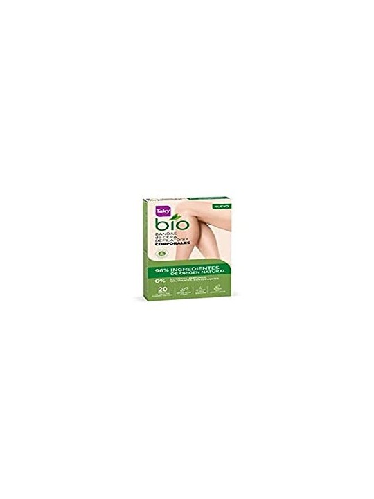 Strisce di Cera Depilatoria Taky BIO NATURAL 0% 20 unitï¿½ï¿½ Donna