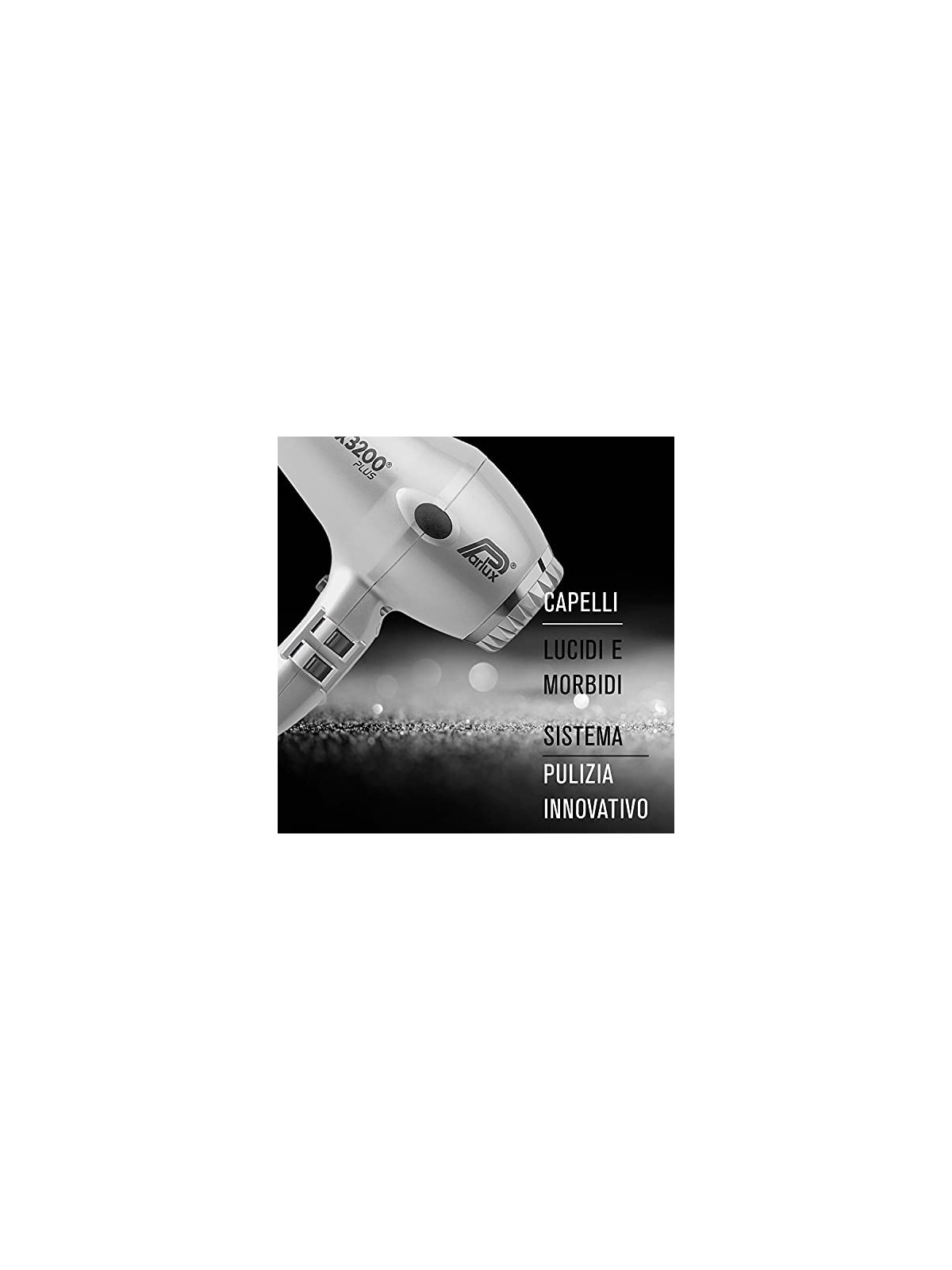 Potente asciugacapelli Parlux 3200 PLUS in argento. Unisex. 1 unitï¿½ï¿½. Qualitï¿½ï¿½ Parlux.