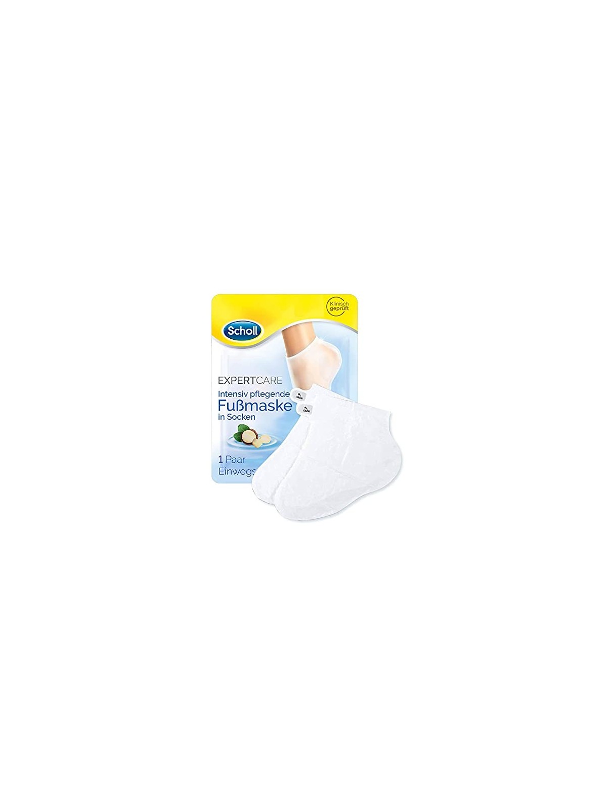 Scholl Pedi Mask Expert Care Foot Mask Maschera nutriente per i piedi con olio di macadam unisex