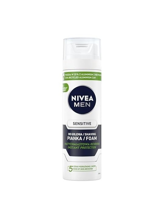 NIVEA Men Sensitive schiuma da barba lenitiva 200ml