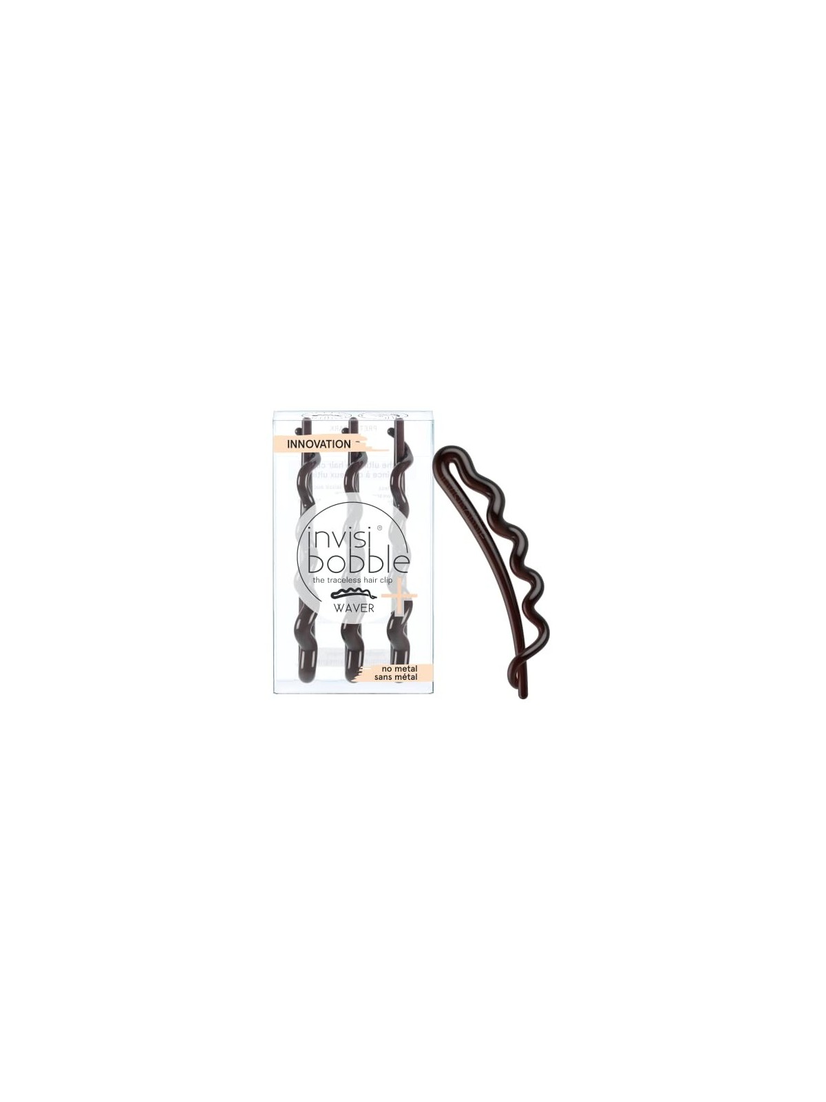 Invisibobble Fermaglio Capelli Onde Elegante Scuro 3 pezzi donna