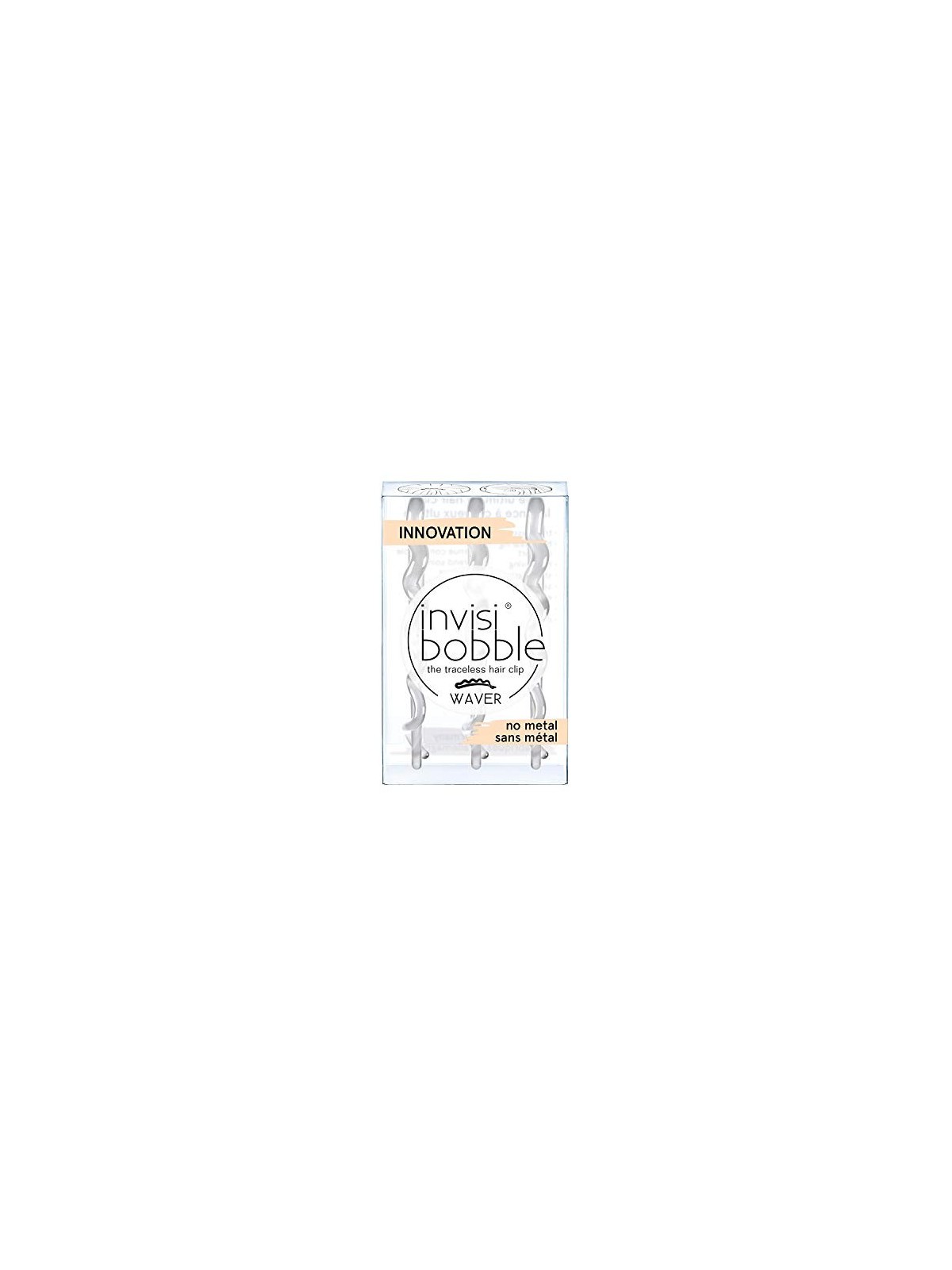 Invisibobble Waves Fermaglio Capelli Crystal Clear 3 pezzi donna